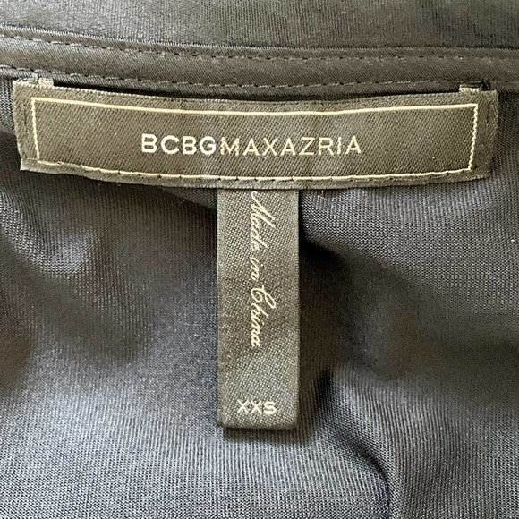 BCBGMAXAZRIA Leah Studded Tiered Party Dress in Navy - Picture 7 of 9